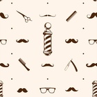 Papel De Parede Adesivo Lavável Barbearia Old School 15m