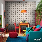 Papel De Parede Adesivo Lavável Barbearia Old School 3m