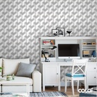 Papel De Parede Adesivo Lavável Blocos 3d 3m