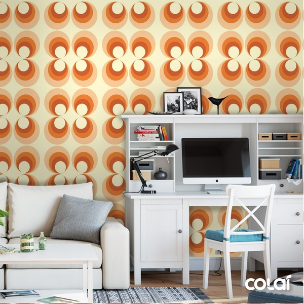 Papel De Parede Adesivo Lavável Bolas 3d 18m