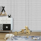 Papel De Parede Adesivo Lavável Bolas Pretas 18m