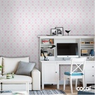 Papel De Parede Adesivo Lavável Bolhas Rosas 12m