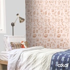 Papel De Parede Adesivo Lavável Bolinhas Azuis 6m