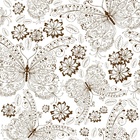 Papel De Parede Adesivo Lavável Borboletas 6m