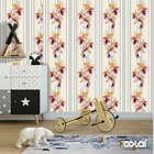 Papel De Parede Adesivo Lavável Buquê Ilustrado 9m