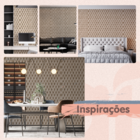 Papel De Parede Adesivo Lavável Capitone Areado 6m