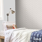 Papel De Parede Adesivo Lavável Capitone Claro 9m