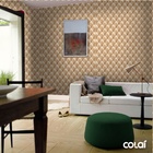 Papel De Parede Adesivo Lavável Capitone Ferrugem 12m