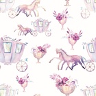 Papel De Parede Adesivo Lavável Carruagem Provençal 18m