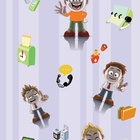 Papel De Parede Adesivo Lavável Cartooons 9m