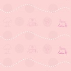 Papel De Parede Adesivo Lavável Casinha Rosa Clara 18m