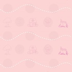 Papel De Parede Adesivo Lavável Casinha Rosa Clara 9m