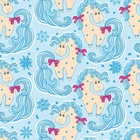 Papel De Parede Adesivo Lavável Cavalo Azul 15m