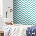 Papel De Parede Adesivo Lavável Chevron Grandes 6m