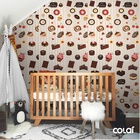 Papel De Parede Adesivo Lavável Chocolate 3m