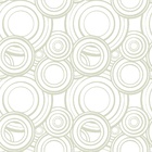 Papel De Parede Adesivo Lavável Ciculos Verde Musgo 3m