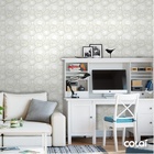 Papel De Parede Adesivo Lavável Ciculos Verde Musgo 9m