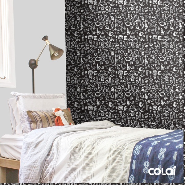 Papel De Parede Adesivo Lavável Coffee 15m