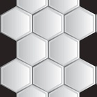 Papel De Parede Adesivo Lavável Colméia Cinza 15m