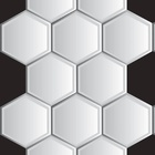 Papel De Parede Adesivo Lavável Colméia Cinza 3m