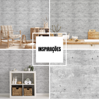 Papel De Parede Adesivo Lavável Concreto Cimento Queimado Vivi