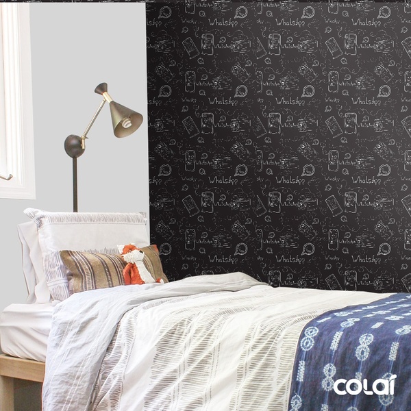 Papel De Parede Adesivo Lavável Conectado 9m