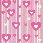 Papel De Parede Adesivo Lavável Corações 12m