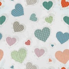 Papel De Parede Adesivo Lavável Corações Multicor 6m