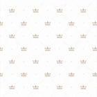 Papel De Parede Adesivo Lavável Coroa Bege 18m