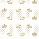 Papel De Parede Adesivo Lavável Coroa Com Fundo Branco 3m