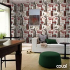 Papel De Parede Adesivo Lavável Coroa Com Fundo Rosa 3m