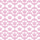 Papel De Parede Adesivo Lavável Coroa Rosa 6m