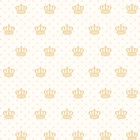 Papel De Parede Adesivo Lavável Coroas Douradas 3m