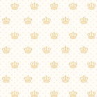 Papel De Parede Adesivo Lavável Coroas Douradas 6m