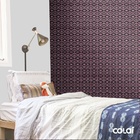 Papel De Parede Adesivo Lavável Coroas Fundo Preto 15m