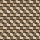 Papel De Parede Adesivo Lavável Cubos 3d Marrom 12m