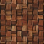 Papel De Parede Adesivo Lavável Cubos De Mogno 6m