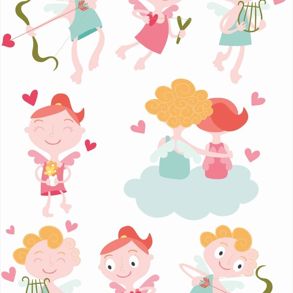 Papel De Parede Adesivo Lavável Cupido 15m