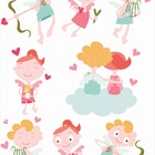 Papel De Parede Adesivo Lavável Cupido 9m