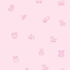 Papel De Parede Adesivo Lavável Desenhos Infantil Rosa 12m