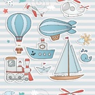 Papel De Parede Adesivo Lavável Dinossauros