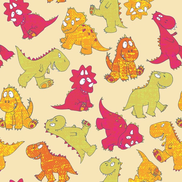 Papel De Parede Adesivo Lavável Dinossauros 6m
