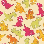 Papel De Parede Adesivo Lavável Dinossauros 6m