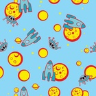 Papel De Parede Adesivo Lavável Espaço Animado 18m