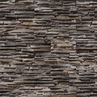 Papel De Parede Adesivo Lavável Filete Pedra 3d Escura 6m