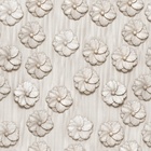 Papel De Parede Adesivo Lavável Flor De Catavento 12m