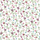 Papel De Parede Adesivo Lavável Floral 12m