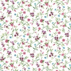 Papel De Parede Adesivo Lavável Floral 6m