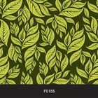 Papel De Parede Adesivo Lavável Floral Folhagem Verde F0155