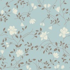 Papel De Parede Adesivo Lavável Flores Com Fundo Verde 9m